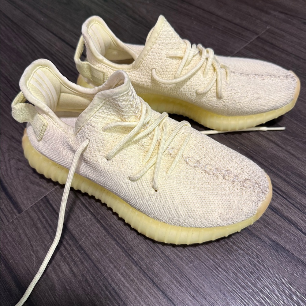 Yellow Knit Sneakers